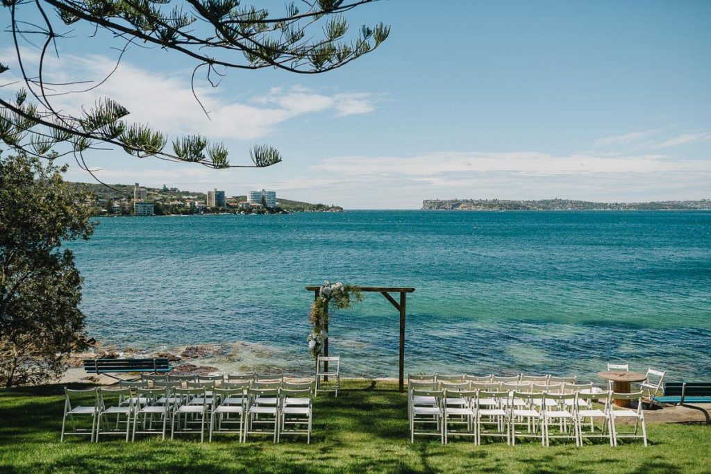 Northern Beaches Wedding Ceremony Location - Delwood Beach Manly